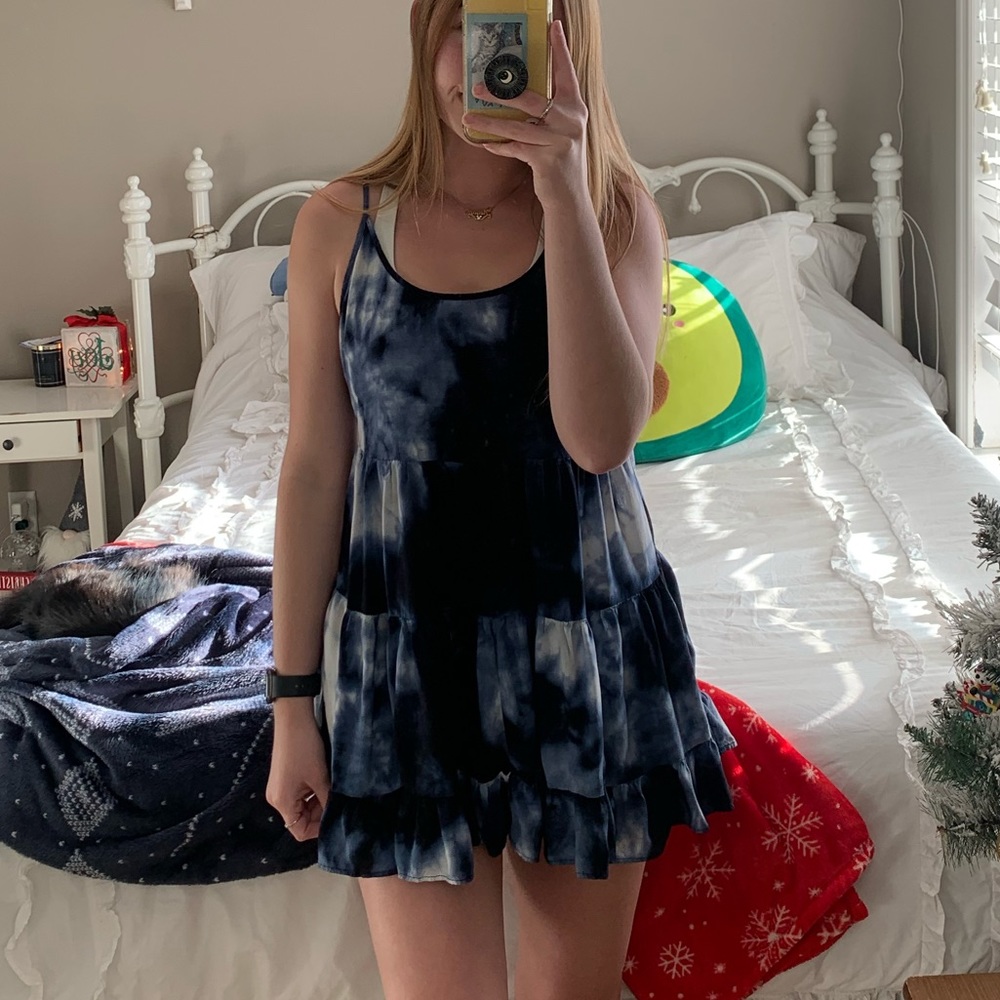 Tie Dye Open Back Brandy Melville Dress
